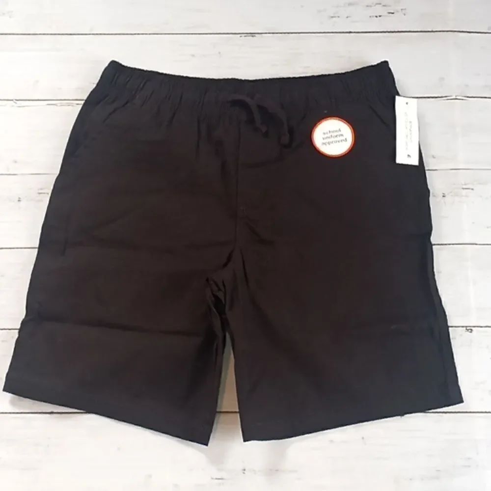 Boys Black Pull-on Shorts School Uniform Approved